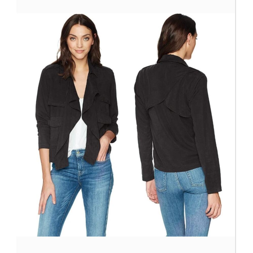 Splendid draped front utility jacket - Picture 3 of 8